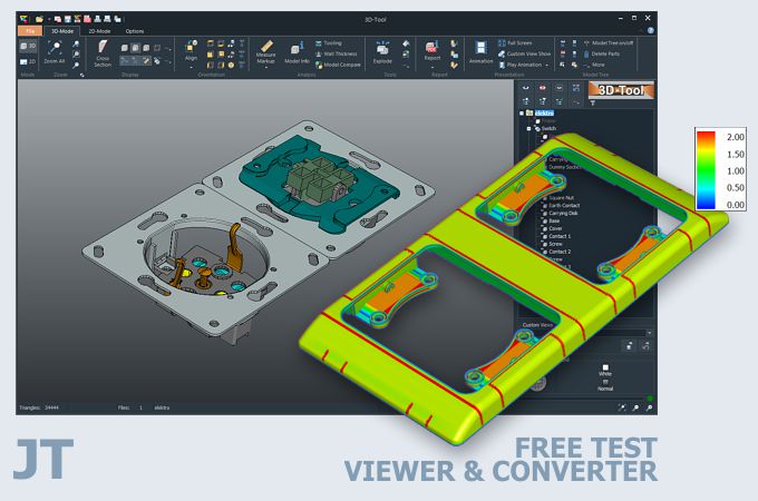 Screenshot for 3D-Tool JT viewer and converter