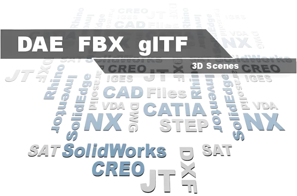3D-Tool viewer for DAE, FBX, and glTF/GLB files - supports COLLADA, Filmbox, and glTF 2.0 formats