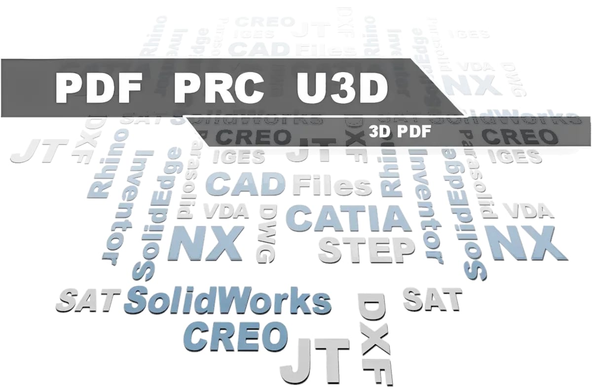 3D PDF, PRC, and U3D viewer - 3D-Tool opens 3D PDF files with embedded PRC and U3D geometry