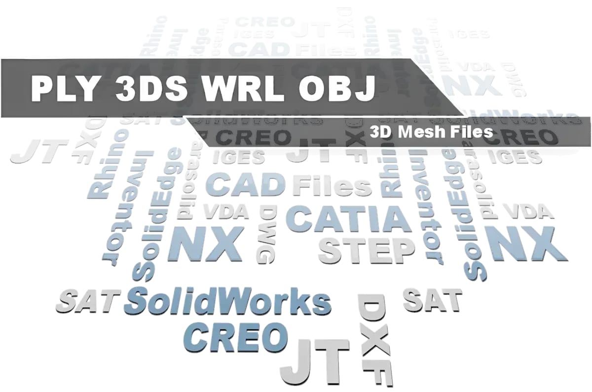 3D-Tool viewer for PLY, 3DS, VRML/WRL, and OBJ polygon mesh files - open and analyze 3D mesh data