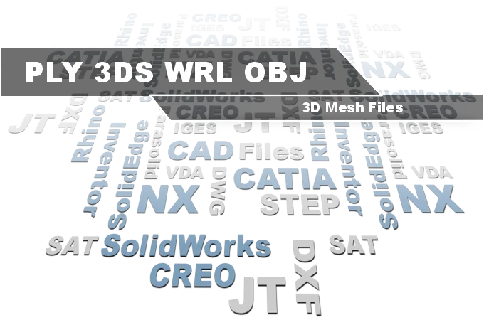 3D-Tool viewer for PLY, 3DS, VRML/WRL, and OBJ polygon mesh files - open and analyze 3D mesh data
