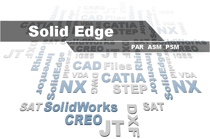 Solid Edge PAR and ASM viewer - 3D-Tool opens Solid Edge files alongside CATIA, NX, STEP, and SolidWorks