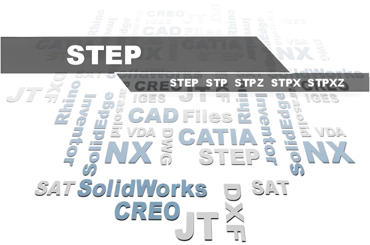 STEP STP file viewer and converter - 3D-Tool opens STEP AP203, AP214, and AP242 files from all CAD systems