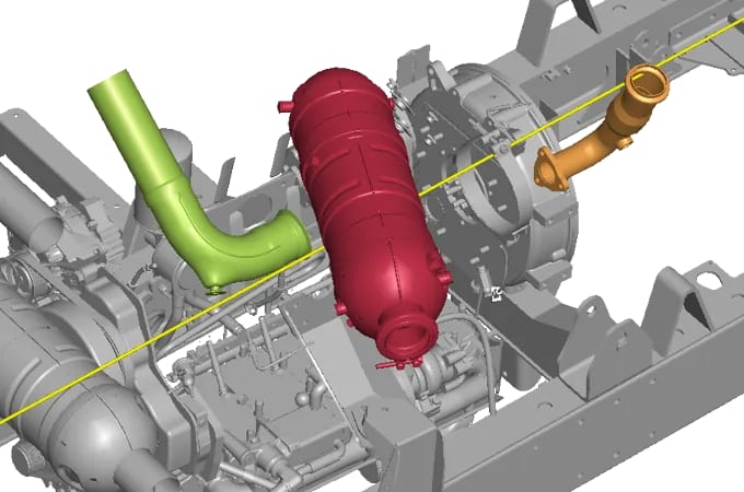 CAD viewer in installation test and feasibility study