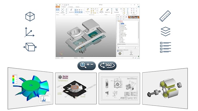 Free 3D CAD viewer for DDD, STL and 3MF files