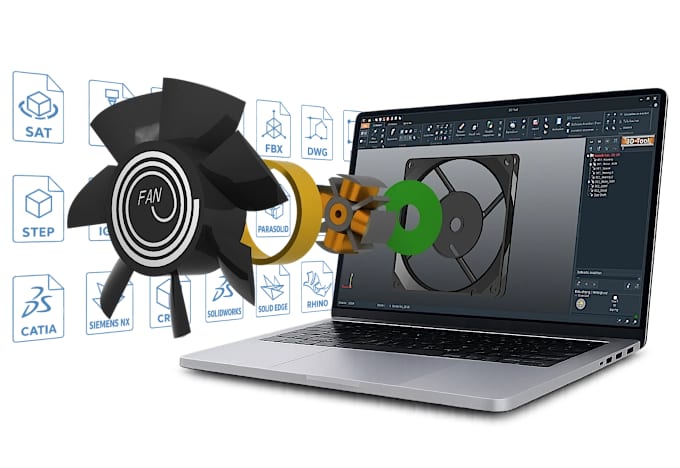 3D-Tool CAD viewer - open, measure and analyze CATIA, STEP, SolidWorks and NX without a CAD system