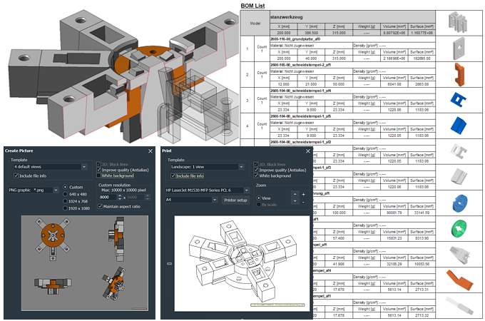 Presentation and documentation of 3D CAD models